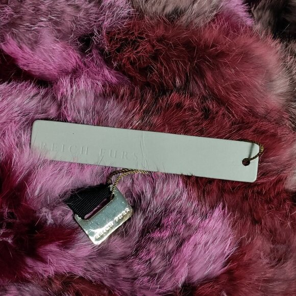 Reich Furs Infinity Scarf Multi Color New NWT Genuine Fur - Picture 3 of 4